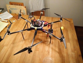 hexacopter multicopter baskılı 3d rc araçlar 3d print model - Mito3D