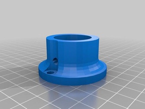 my customized parametric pipe mounting flange household 3d print model - Mito3D