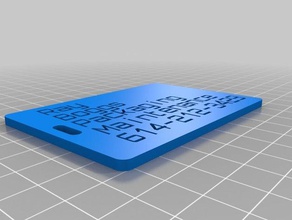 tool box tag organization customized 3d print model - Mito3D