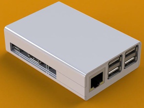 simple raspberry pi b+ case computer 3d print model - Mito3D