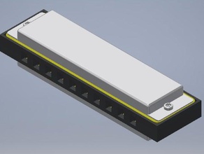 3d imprimable de l'harmonica l'impression makeitloud 3d print model - Mito3D
