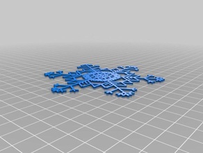 meine individuelle Schneeflocke Maschine interactive Kunst 3d print model - Mito3D