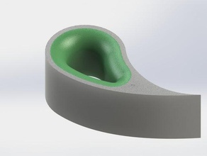 teardrop Türstopper - Ersatz Teile 3d print model - Mito3D