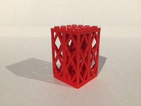 lego brick nº 2580 suporte 2 5 lattice pilar um conjunto completo de x4 construção brinquedos personalizado compatível modelo foguete saturno saturnv 3d print model - Mito3D