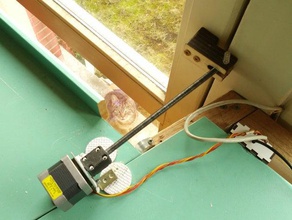 automática da janela de gato animais estimação arduino o uno automação catdoor residencial pir sensor movimento 3d print model - Mito3D