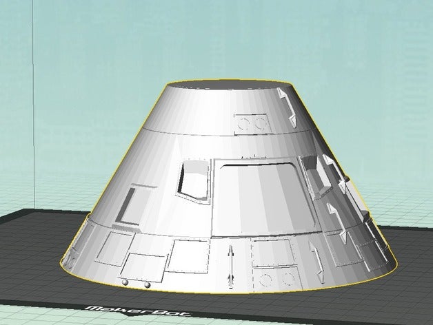 le module de commande d'apollo solide des véhicules vaisseau spatial 3D print model - Mito3D