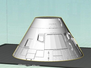 apollo command module solid Fahrzeuge Raumschiff 3d print model - Mito3D