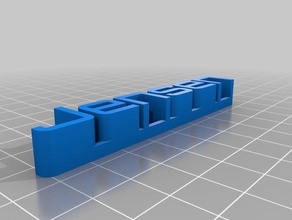 meine angepasste 3d-Typenschild Skulpturen 3d print model - Mito3D