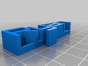 meine angepasste 3d-Typenschild Skulpturen 3d print model - Mito3D