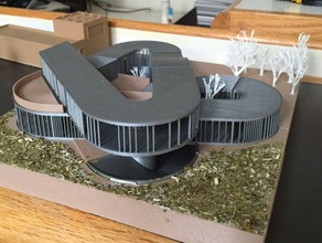 villa loop buildings structures architecture house 3d print model - Mito3D