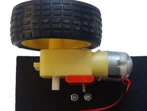 double shaft motor mount robotics mr stitson 3d print model - Mito3D