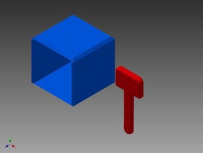 cube maillet 3d l'impression 3d print model - Mito3D