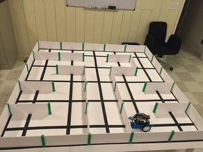 custom maze posts pegs robotics 3d print model - Mito3D