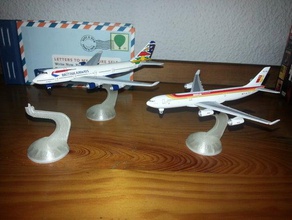 pedestal miniatures airplanes vehicles 3d print model - Mito3D