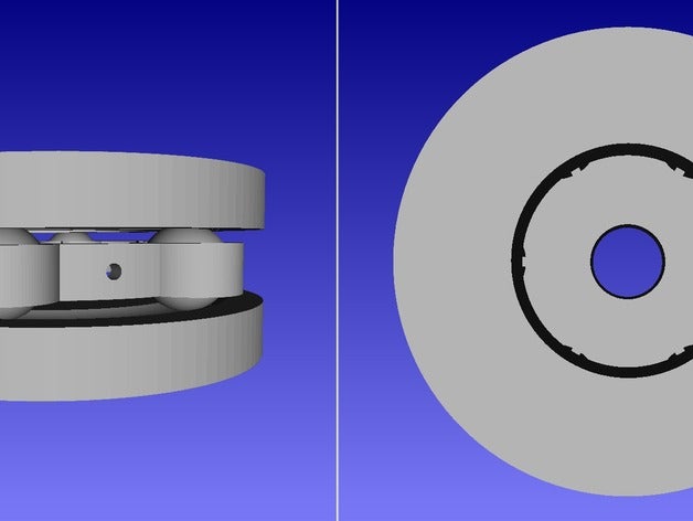 ekobots generador de cojinete axial la ingeniería rodamiento personalizable personalizador rodillo empuje 3D print model - Mito3D