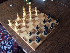 chexx board game chess games checkers 3d print model - Mito3D