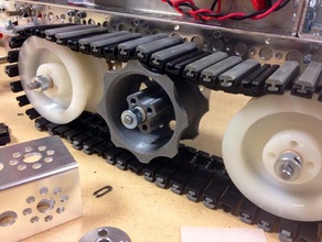 tank-idler-Rad in der Robotik first robotics first-tech-challenge ftc tetrix 3d print model - Mito3D