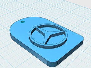 mercedes-benz keychain keychains 3d print model - Mito3D