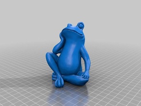 bored frog scans replicas 3d scan amphibian animal autodesk memento croak froggy mustangdave photo photogrammetry ribbit sculpt sculpture soport statue 3d print model - Mito3D