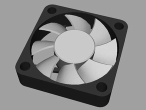 40mm fan model models 3d 40x40mm 3d print model - Mito3D