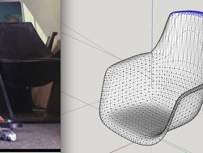 star trek shuttle-chair-tos Modell Möbel scifi tos 3d print model - Mito3D