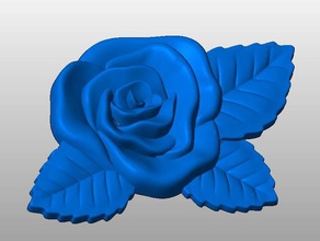 rose 2d art deco 3d print model - Mito3D