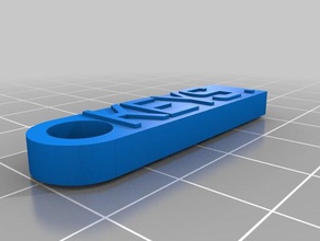 mi mensaje personalizado llavero organización 3d print model - Mito3D