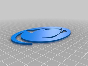 penn state logotipo 3d impressão faculdade 3d print model - Mito3D