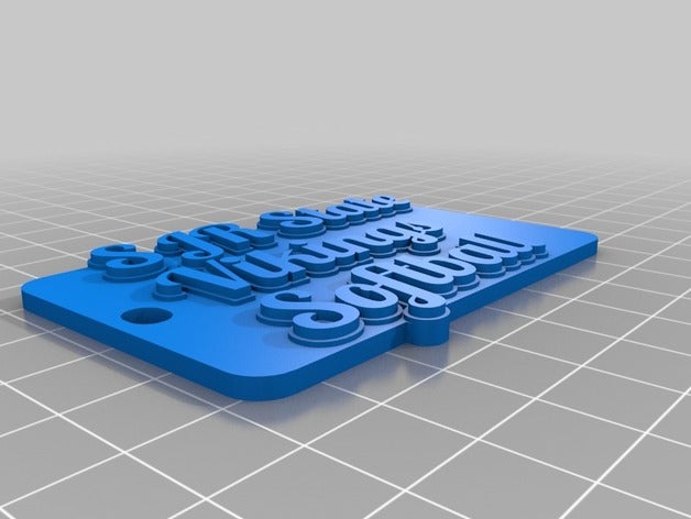 sjr estado softball2 llaveros personalizado 3D print model - Mito3D