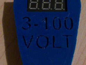 voltage meter powerpole connectors electronics lcd display 3d print model - Mito3D
