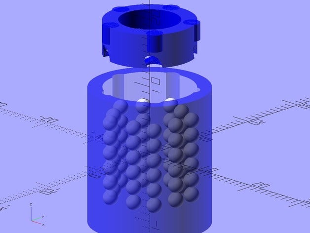 ekobots bearing generator linear engineering customizable customizer motion roller sphere spheres 3D print model - Mito3D