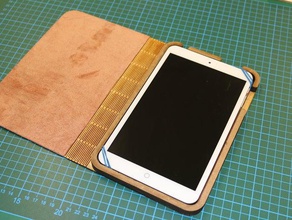 tablet case irulu expro x1s lasercut living hinge 3d print model - Mito3D