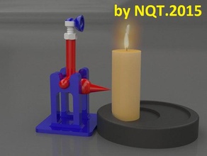 spegnere la candela i contenitori titolare 3d print model - Mito3D