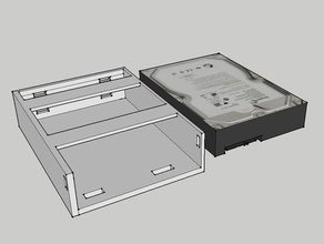 hdd rack mounts zipties computer 3d print model - Mito3D