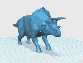 triceratops animali 123d design 3dmodel 3dprintable Stampante 3d La stampa dinosauro meshmixer sketchup 3d print model - Mito3D