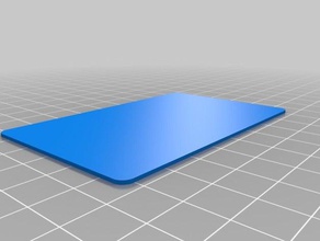 simple credit card sized organization customized 3d print model - Mito3D