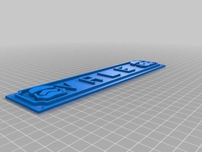 vale tag office customized 3d print model - Mito3D
