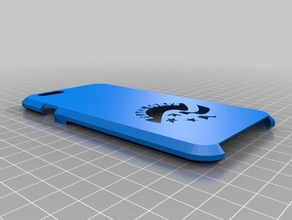 slim per iphone 6 caso di corpi pace tenuta vecchio logo mobile 3d print model - Mito3D