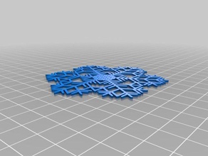 my snowflake 2 interactive art customized 3d print model - Mito3D