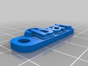 bertl keychain keychains customized 3d print model - Mito3D