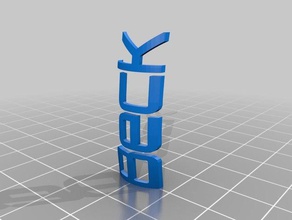 beck foguete ornamento decoração personalizado 3d print model - Mito3D