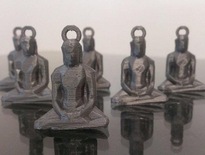 low poly buddha keychain sculptures 3d print model - Mito3D