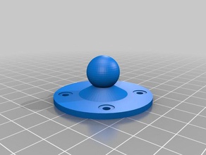 palla&zoccolo di montaggio famiglia personalizzato 3d print model - Mito3D