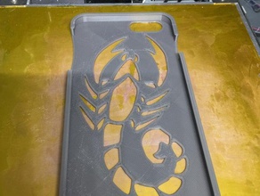 iphone 6+ scorpion case mobile 3d print model - Mito3D