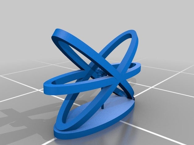 de l'atome protons-neutrons, d'électrons d'autres 3D print model - Mito3D