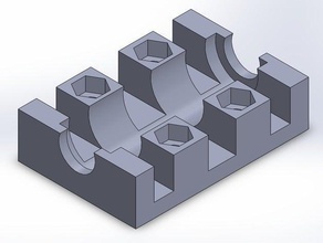 lm8luu taşıyan engeller 3d yazıcı parçalar lineer rulman yastık blok wanhao teksir i3 3d print model - Mito3D