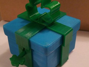 shamrock Geschenkbox Container 3d print model - Mito3D