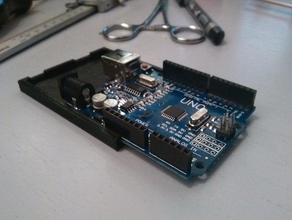 arduino uno protectora de la placa base electrónica caso r3 3d print model - Mito3D