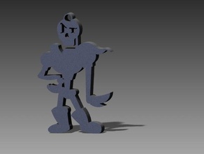 undertale papiro portachiavi giochi gioco 3d print model - Mito3D