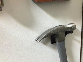 hammer-Halter hand tools Klammern garage hammer-Klammer 3d print model - Mito3D